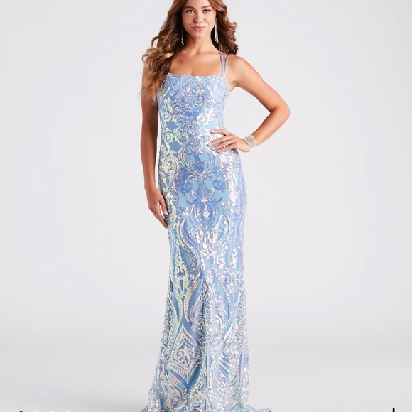 Windsor blue Prom dress - Picture 1 of 9